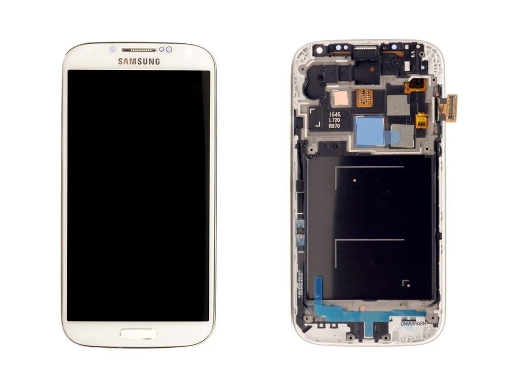 Модуль-дисплей Samsung Galaxy S4 (GT-I9500) белый в сборе с рамкой м