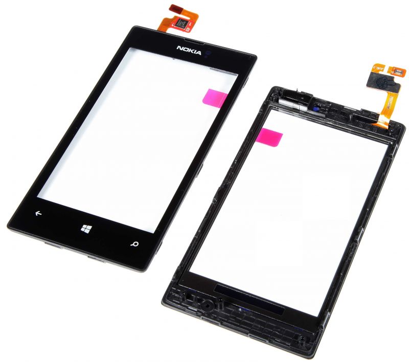 Тачскрин Nokia 520/525 Lumia без рамки черный