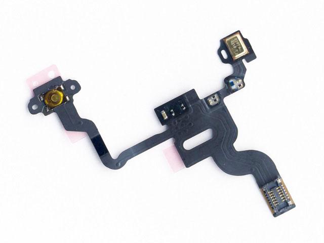 Шлейф iPhone 4 на кнопку включения + микрофон