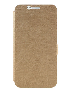 Чехол-книжка для Samsung Galaxy S6 SM-G920 Stripes золотистый