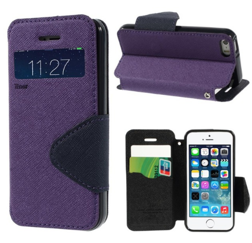 Чехол-книжка для iPhone 4/4S Roar фиолетовый