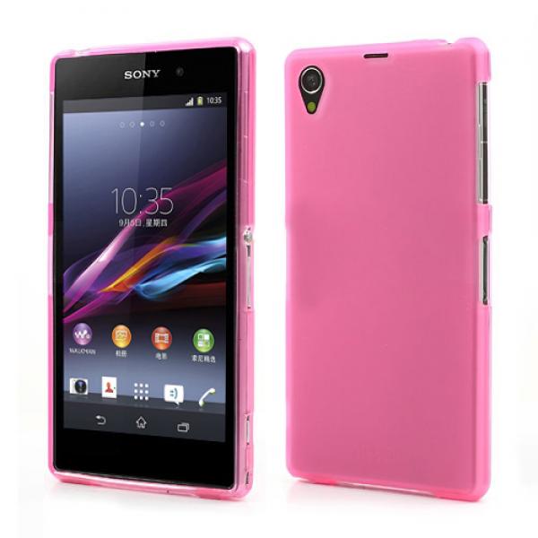 Чехол для Sony Xperia Z1 L39H silicone color розовый