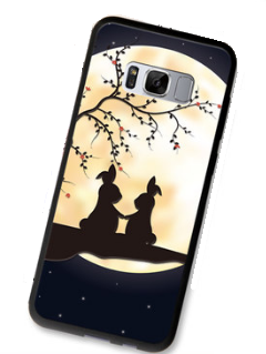 Чехол для Samsung Galaxy S8 rabbits under the moon