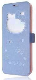 Чехол-книжка для iPhone 5/5S/SE Hello Kitty синий