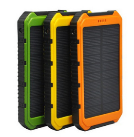 Портативный солнечный аккумулятор зеленый 8000mAh