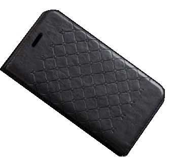 Чехол-книжка для iPhone 4/4S rhombus черный