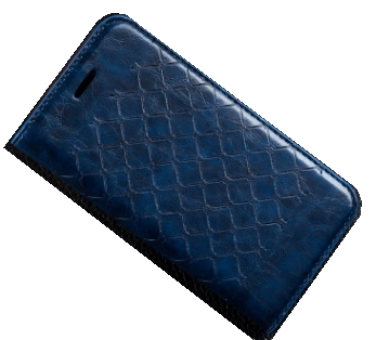Чехол-книжка для iPhone 4/4S rhombus синий