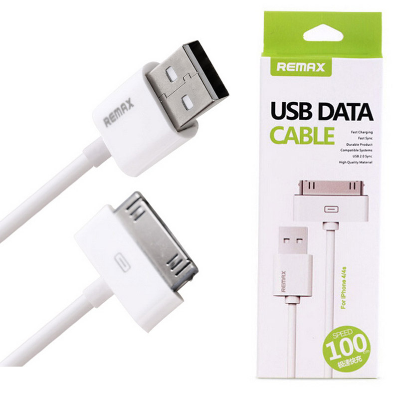 USB Data Cable Remax iPhone 4/4S белый