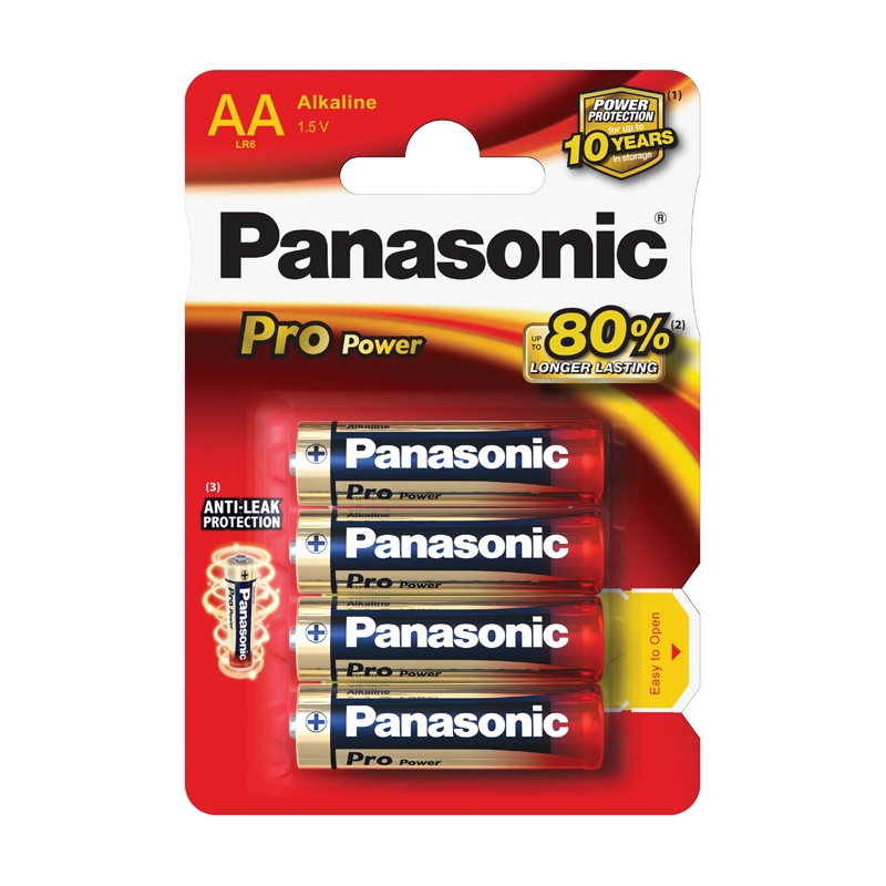 Элемент питания Panasonic LR6-4BL Pro Power (1шт)