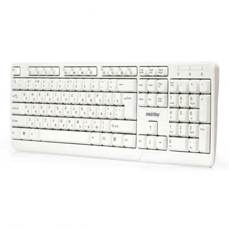 Клавиатура SmartBuy One 208 USB, белая (SBK-208U-W)