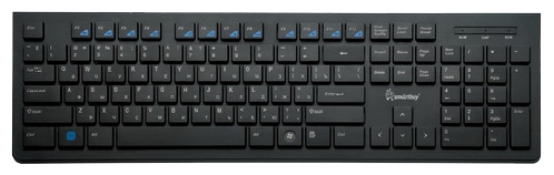 Клавиатура SmartBuy Slim 206 PS/2, черная (SBK-206PS-K)