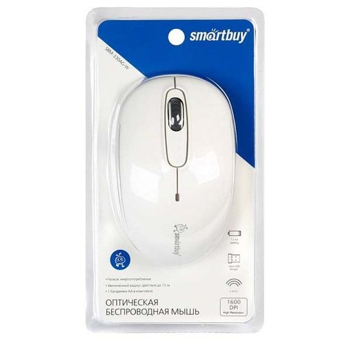 Беспроводная мышь SmartBuy 330AG, белая