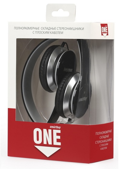 Наушники SmartBuy One, складная конструкция, черные