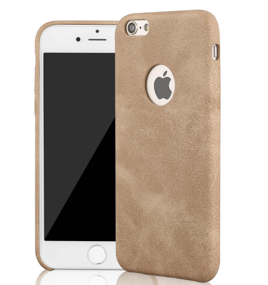 Чехол для iPhone 7 PU Pad Logo бежевый