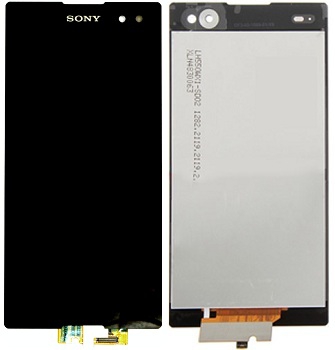 Модуль-дисплей Sony Xperia C3 черный orig (без рамки)