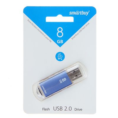 USB-Flash 8GB Smart Buy V-Cut синяя