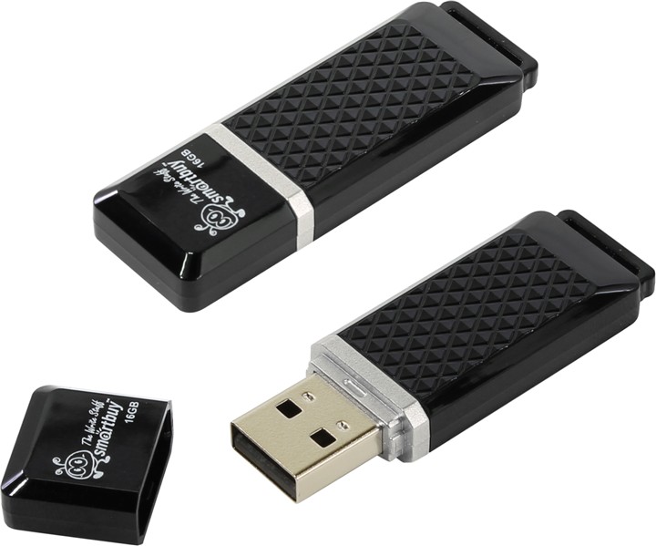 USB-Flash 16GB Smart Buy Quartz Series черная