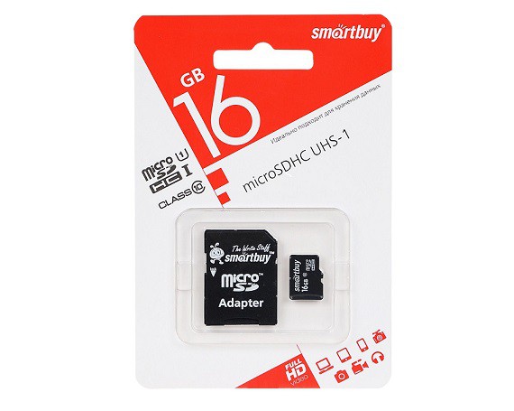 Карта памяти 16GB Smart Buy (Class 10)