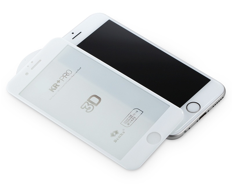 Защитное стекло для iPhone 6/6S 3D белое (тех.упаковка)