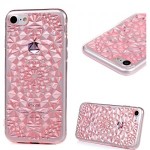 Чехол для iPhone 7 3D Diamond розовый