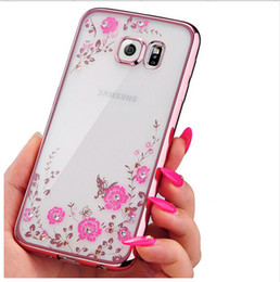 Чехол для Samsung Galaxy S6 Edge Flowers and Strasses