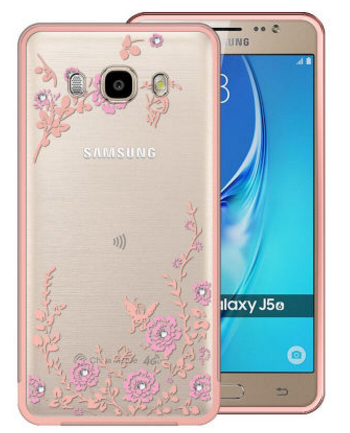 Чехол для Samsung Galaxy J5 2016 Flowers and Strasses