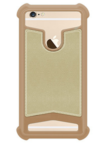 Универсальный бампер для смартфона Skin 4.5"-4.8" золотой