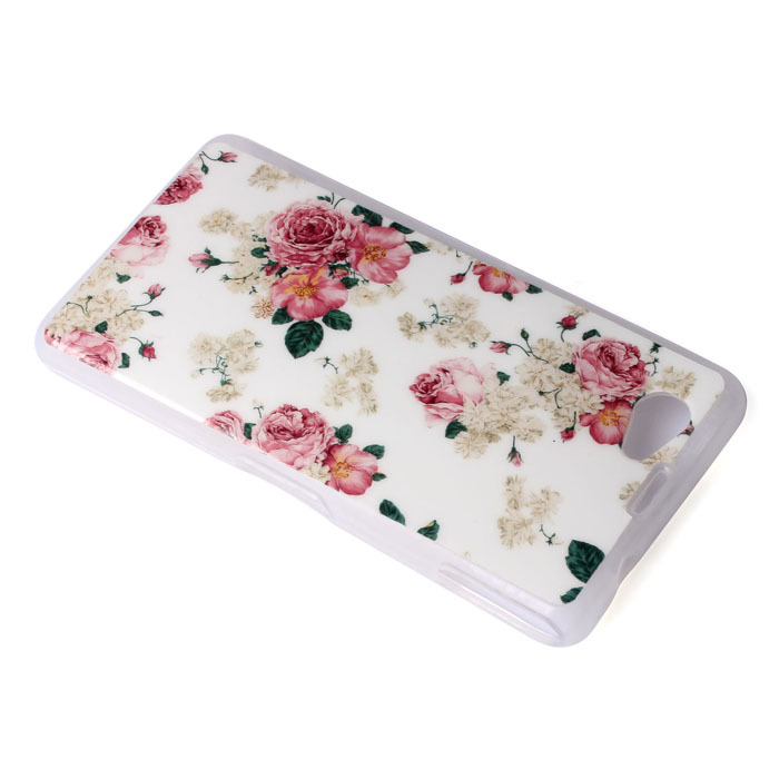 Чехол для Sony Xperia Z1 Compact Pad цветы
