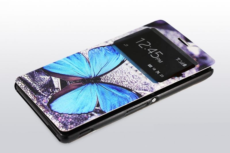 Чехол-книжка для Sony Xperia Z3 бабочка