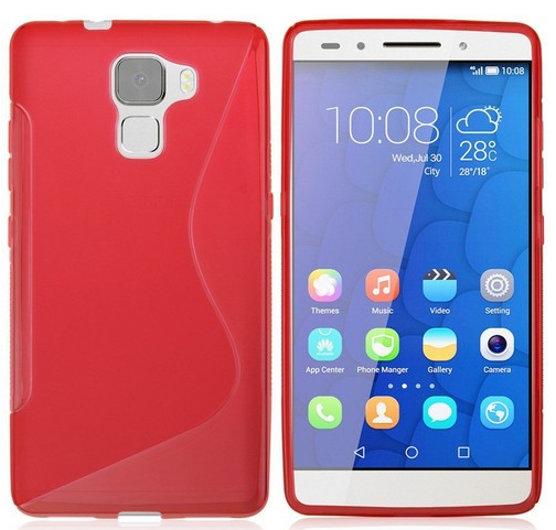 Чехол для Huawei Honor 7 красный S-образный