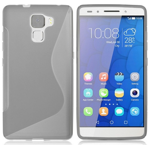 Чехол для Huawei Honor 7 серый S-образный