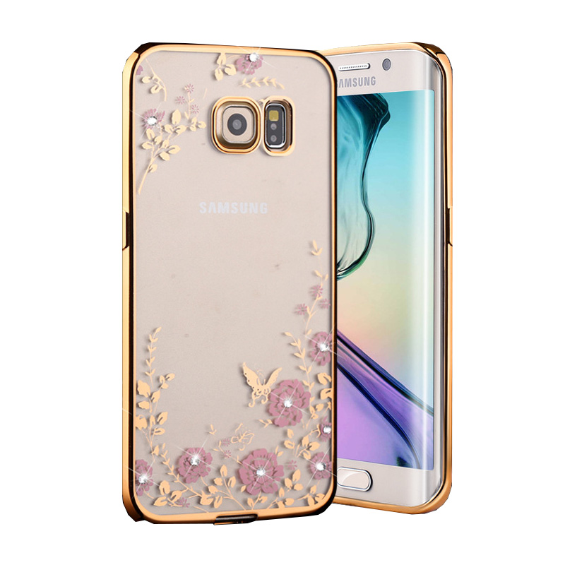 Чехол для Samsung Galaxy Note 5 floral rhinestone