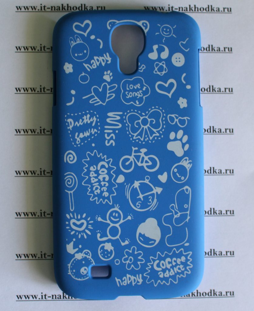 Чехол для Samsung Galaxy S4 Love Songs blue