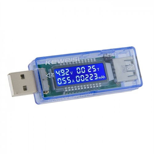 USB тестер Keweisi KWS-V20 - напряжение, ток, время, емкость