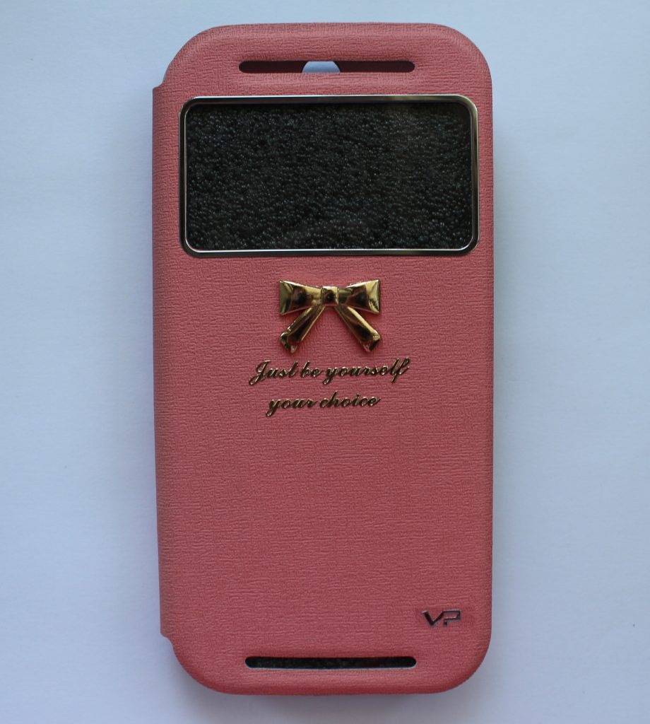 Чехол-книжка для HTC One M8 Bow Pink