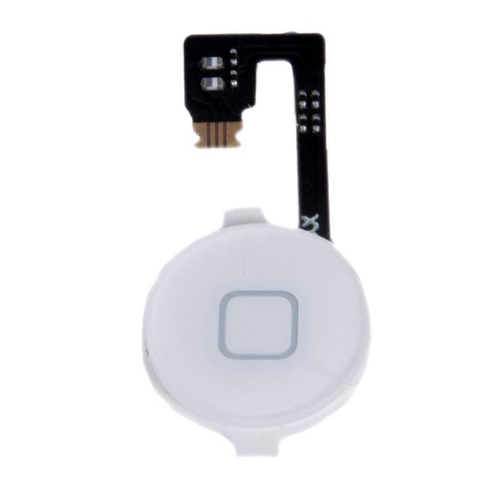 Шлейф iPhone 4S на кнопку HOME в сборе белый