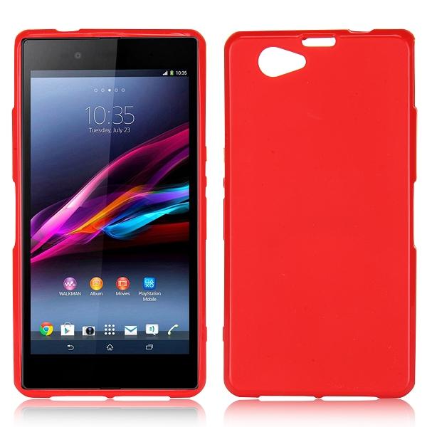 Чехол для Sony Xperia Z1 Compact силикон красный
