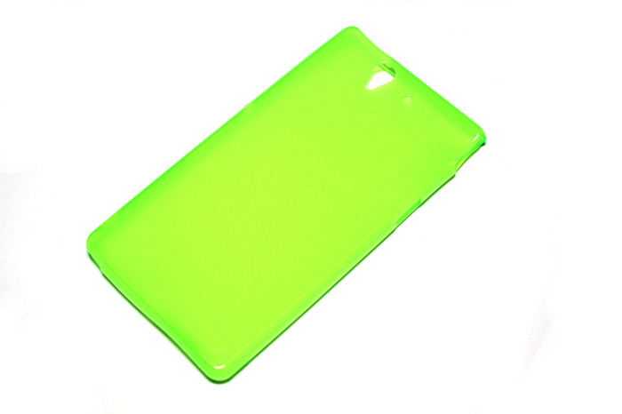 Чехол для Sony Xperia Z силикон зеленый