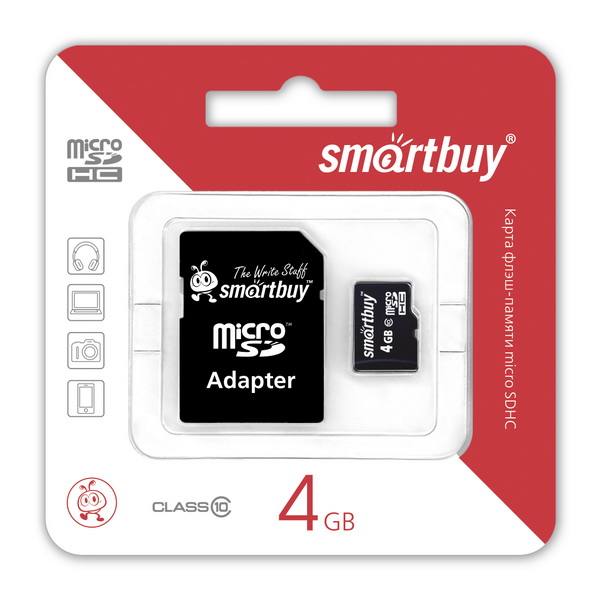 Карта памяти Smart Buy 4GB (Class 10)