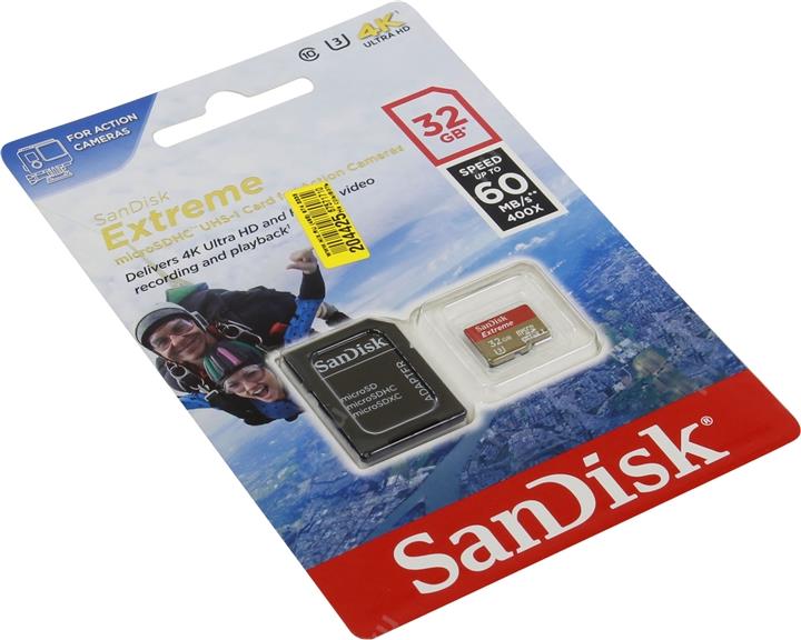 Карта памяти SanDisk Mobile Extreme microSDHC 32 Гб