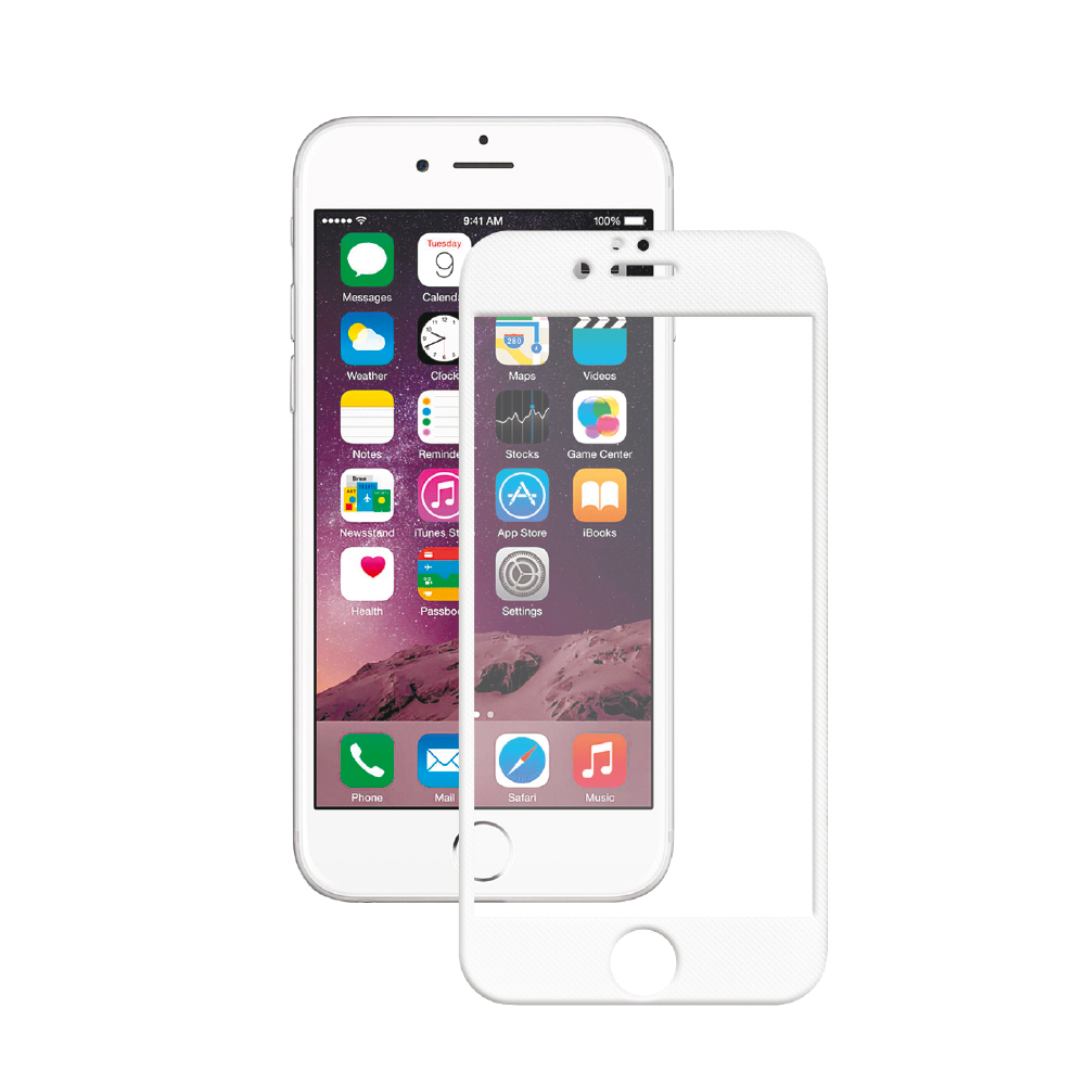 Защитное стекло для IPhone 6/6S Plus белое