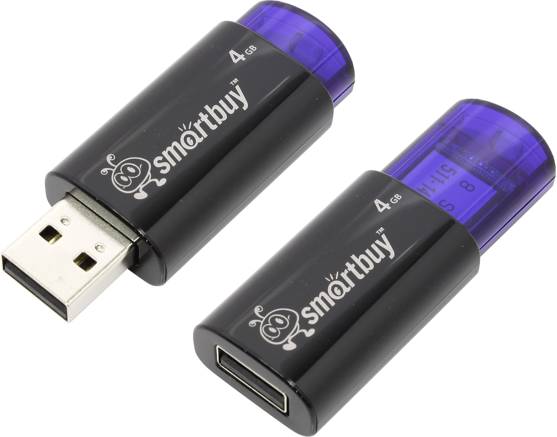 USB-Flash 4GB Smart Buy Click Series синий