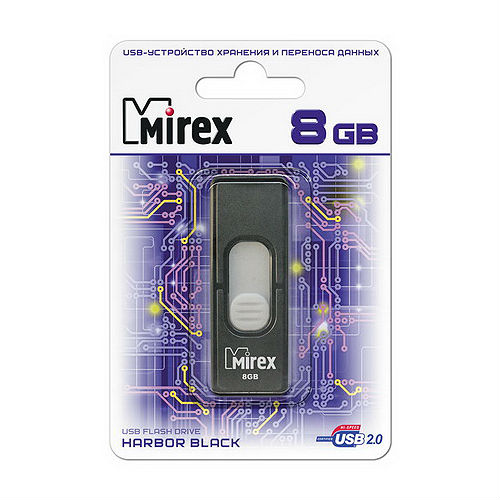 USB-Flash 8GB Mirex Harbor черная