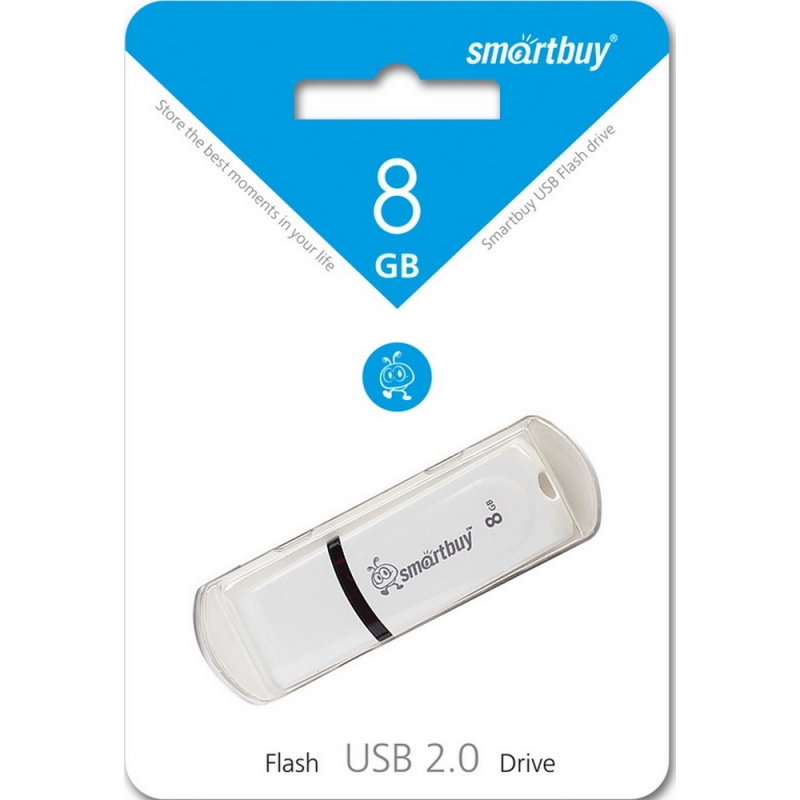 USB-Flash 8GB Smart Buy Paean белая