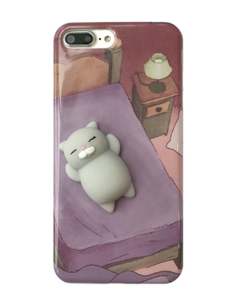 Чехол для iPhone 6/6S Anti-stress Cat on the bed