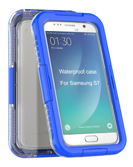 Водонепроницаемый чехол для Samsung Galaxy S7 Edge Water Proof Blue