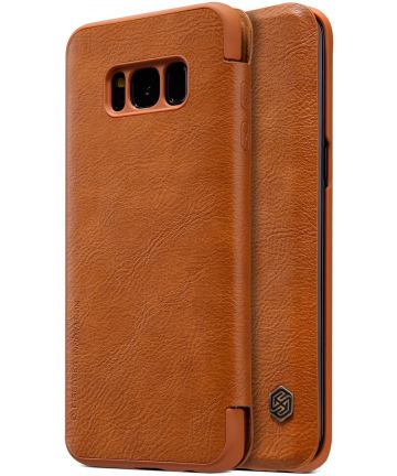 Чехол-книжка для Samsung Galaxy S8 Nollikin Коричневый