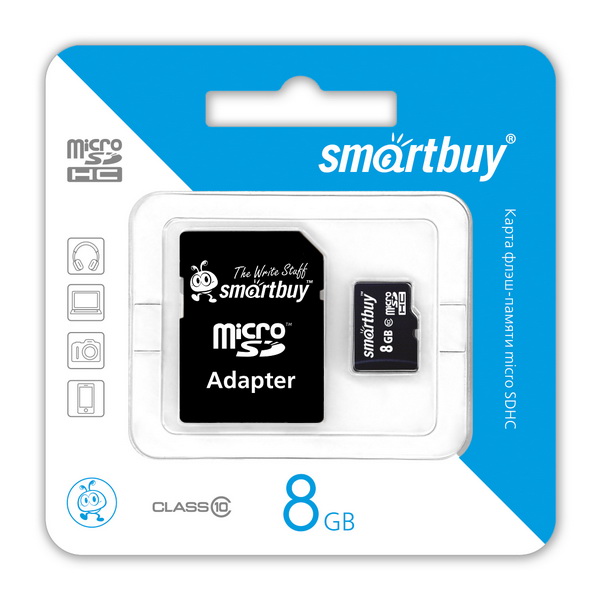 Карта памяти 8GB Smart Buy (Class 10)