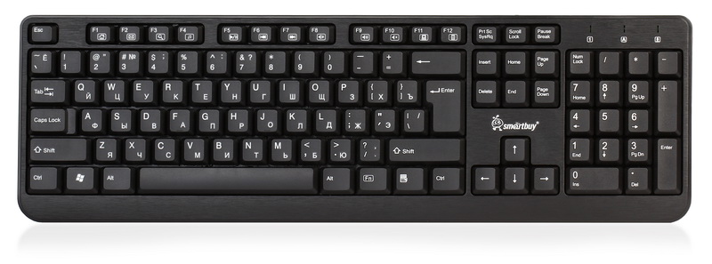 Клавиатура SmartBuy One 208 PS/2, черная (SBK-208P-K)
