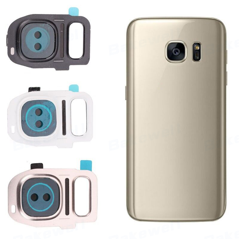 Стекло камеры в сборе Samsung Galaxy S7 (SM-G9300) серебро